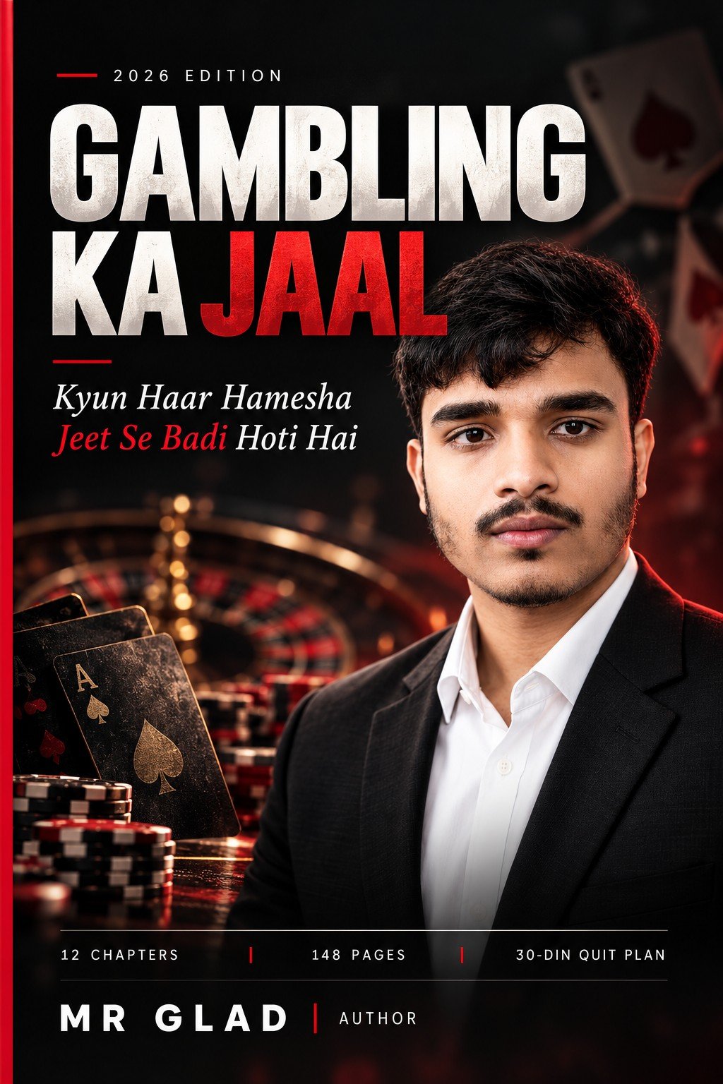 Gambling Ka Jaal — book cover by MR GLAD